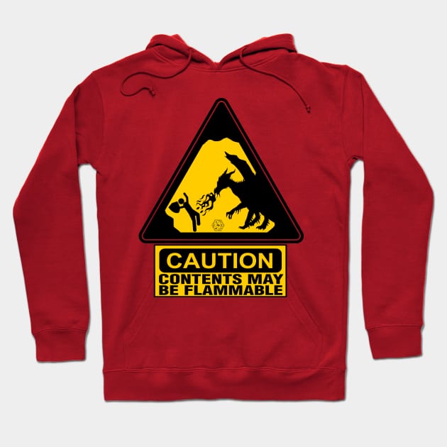 Caution: Contents May Be Flammable Hoodie by masciajames